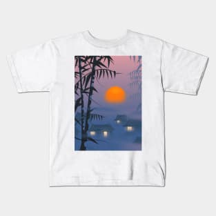 Asian Landscape Kids T-Shirt